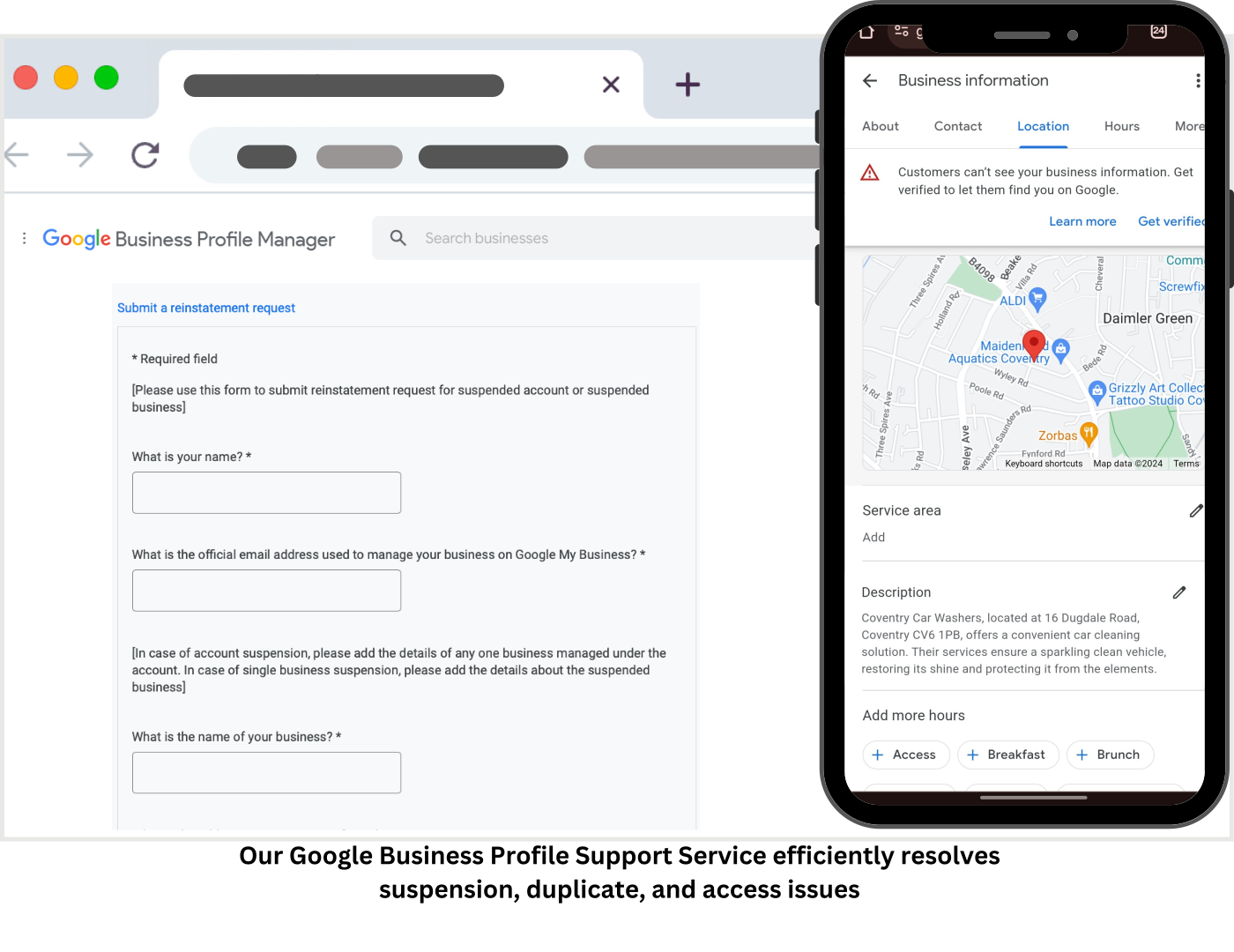 Google My business support Service